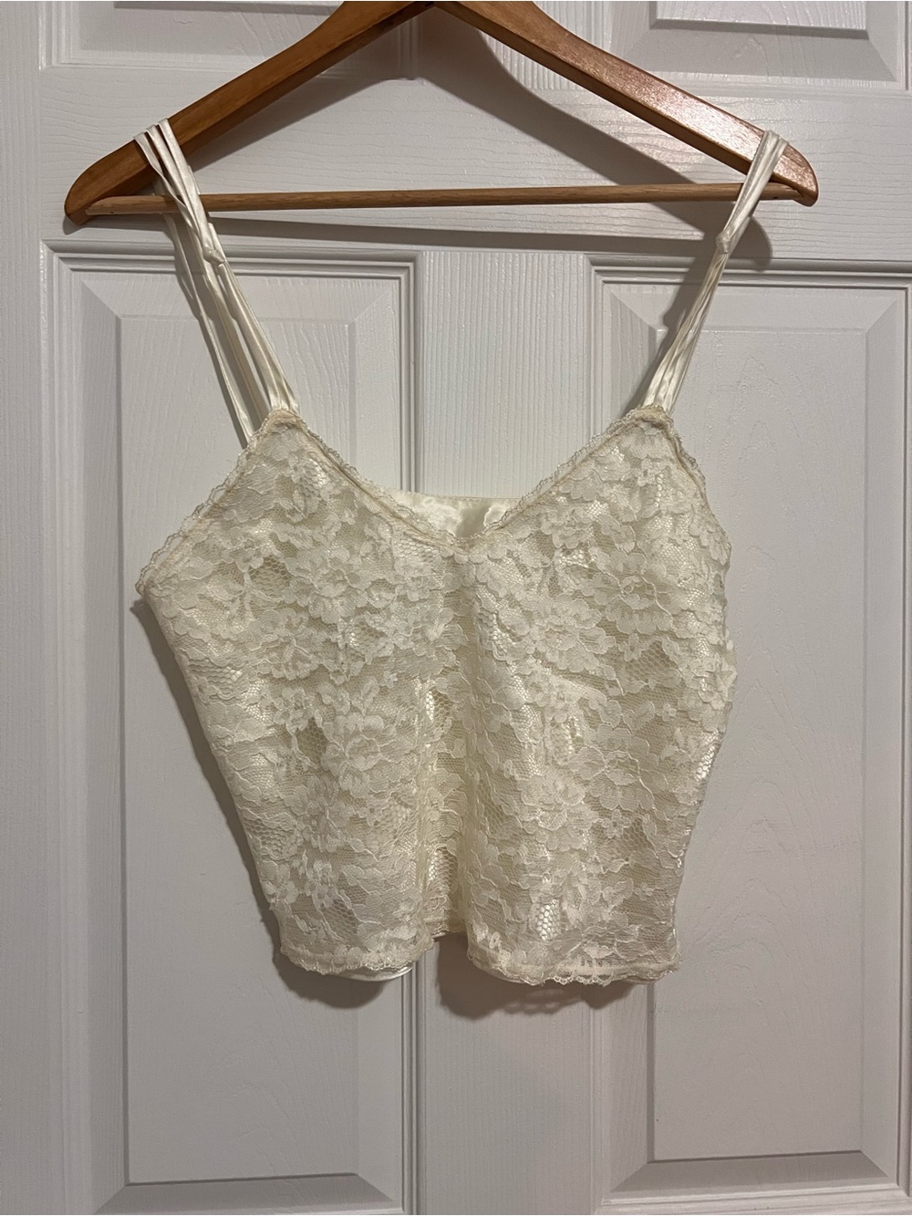 Victoria's Secret Cream Lace Camisole & bottoms